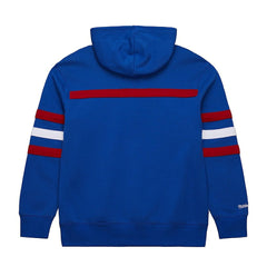 New England Patriots Vintage Logo Head Coach Fleece Pullover Hoodie - Royal - NFL