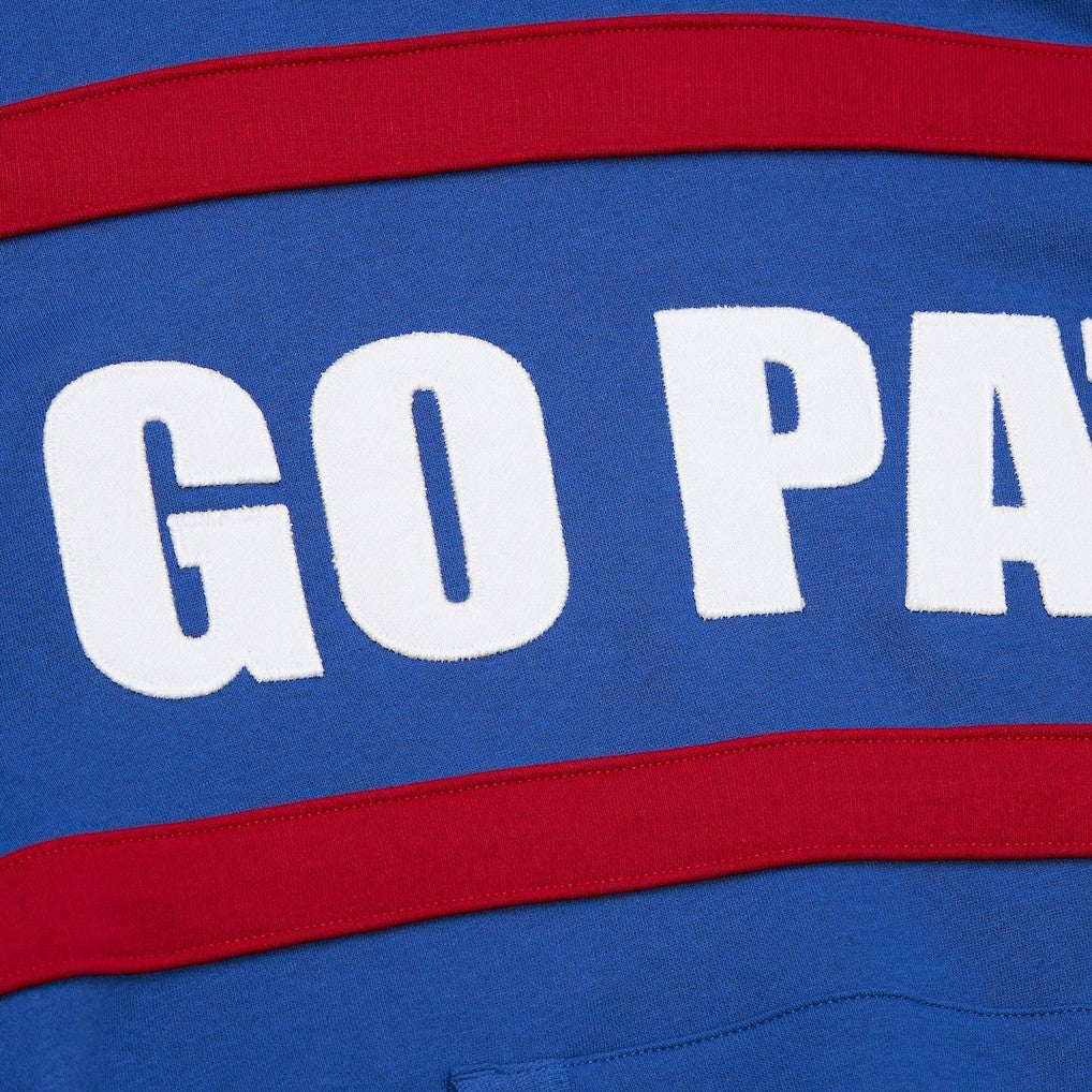 New England Patriots Vintage Logo Head Coach Fleece Pullover Hoodie - Royal - NFL