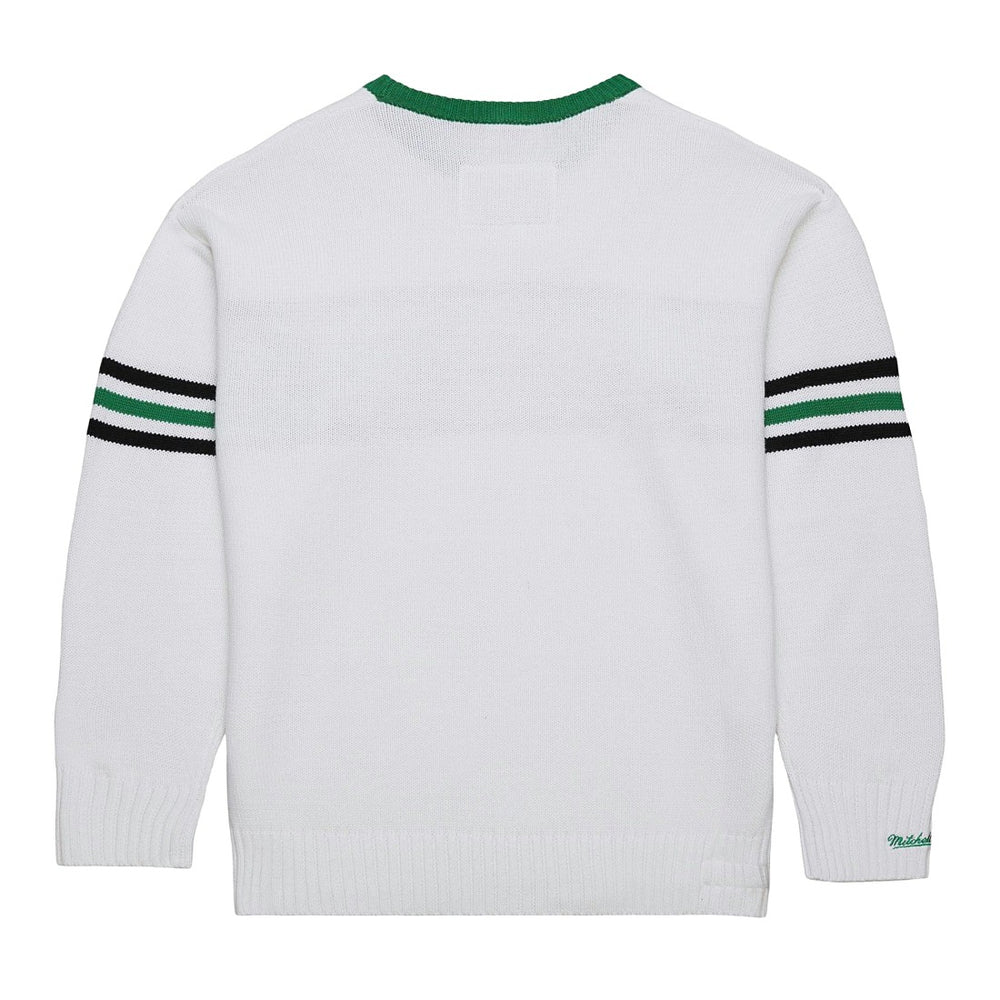 New York Jets Throwback 1984 Pullover Sweater - White - Mitchell & Ness