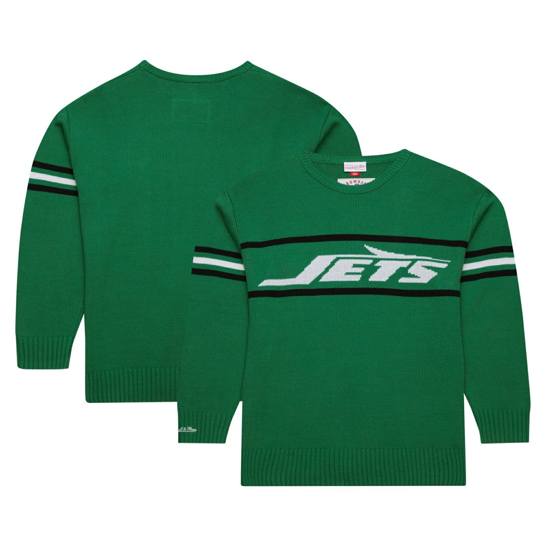New York Jets Throwback 1984 Pullover Sweater - Green - Mitchell & Ness