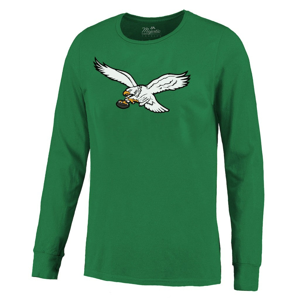 Saquon Barkley Philadelphia Eagles Majestic Threads Name & Number Long Sleeve T-Shirt - Kelly Green - NFL
