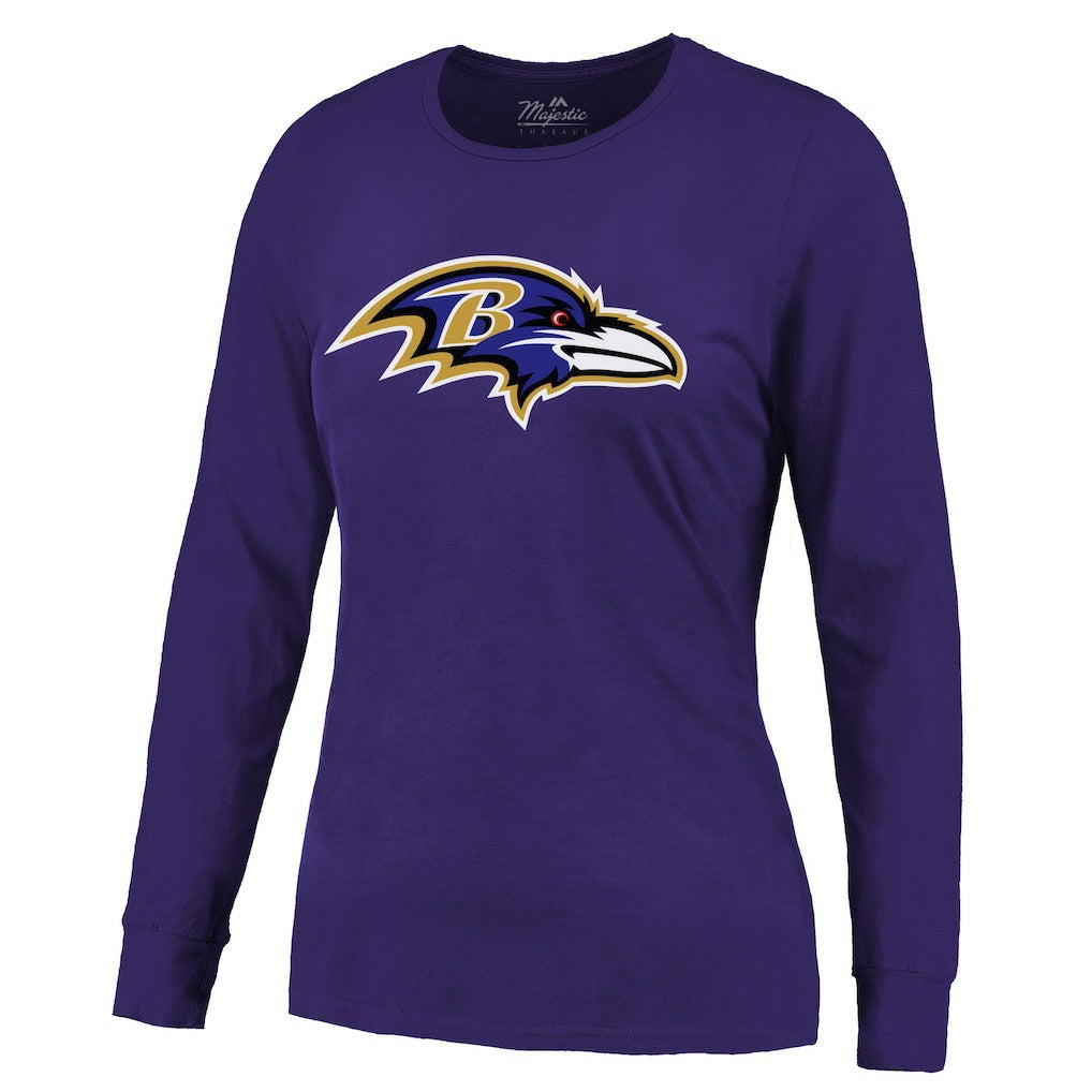 Derrick Henry Baltimore Ravens Majestic Threads Women's Name & Number Long Sleeve T-Shirt - Purple - NFL