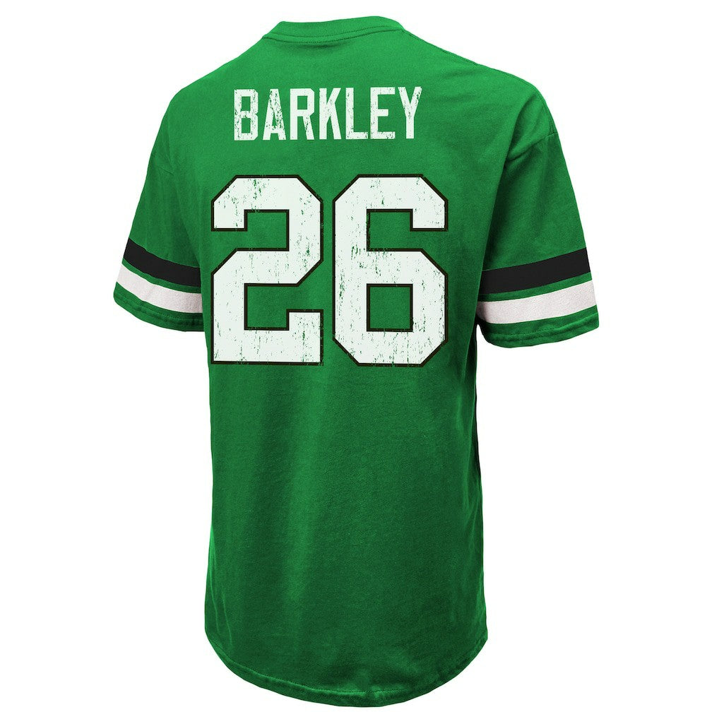 Saquon Barkley Philadelphia Eagles Majestic Threads Name & Number Oversized T-Shirt - Kelly Green - NFL