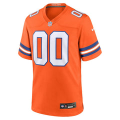 Denver Broncos Youth 2nd Alternate Custom Replica Jersey - Orange - Nike