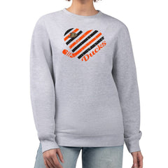 Anaheim Ducks G-III 4Her by Carl Banks Women's Heart Graphic Pullover Sweatshirt - Heather Gray | NHL online