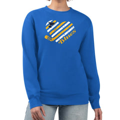 St. Louis Blues G-III 4Her by Carl Banks Women's Heart Graphic Pullover Sweatshirt - Blue | NHL Lifestyle