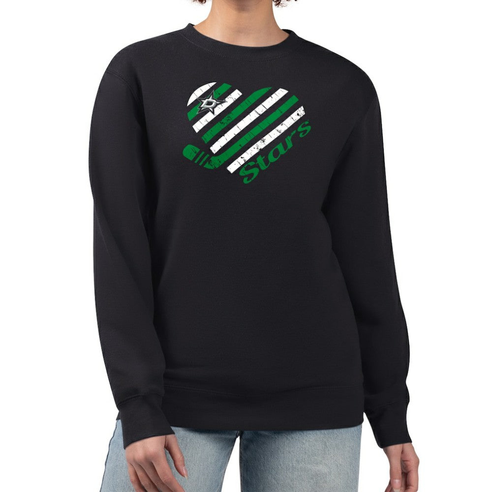 Dallas Stars G-III 4Her by Carl Banks Women's Heart Graphic Pullover Sweatshirt - Black | NHL online