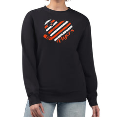 Philadelphia Flyers G-III 4Her by Carl Banks Women's Heart Graphic Pullover Sweatshirt - Black | NHL near me