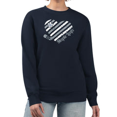 Toronto Maple Leafs G-III 4Her by Carl Banks Women's Heart Graphic Pullover Sweatshirt - Navy | NHL Lifestyle