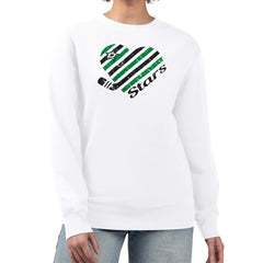 Dallas Stars G-III 4Her by Carl Banks Women's Heart Graphic Pullover Sweatshirt - White | NHL on sale