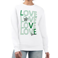 Dallas Stars G-III 4Her by Carl Banks Women's Lots Of Love Team Logo Graphic Pullover Sweatshirt - White | NHL discount