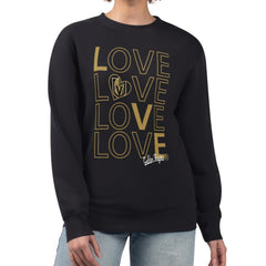 Vegas Golden Knights G-III 4Her by Carl Banks Women's Lots Of Love Team Logo Graphic Pullover Sweatshirt - Black | NHL Clearance
