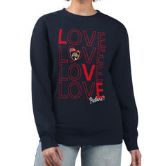 Florida Panthers G-III 4Her by Carl Banks Women's Lots Of Love Team Logo Graphic Pullover Sweatshirt - Navy | NHL online
