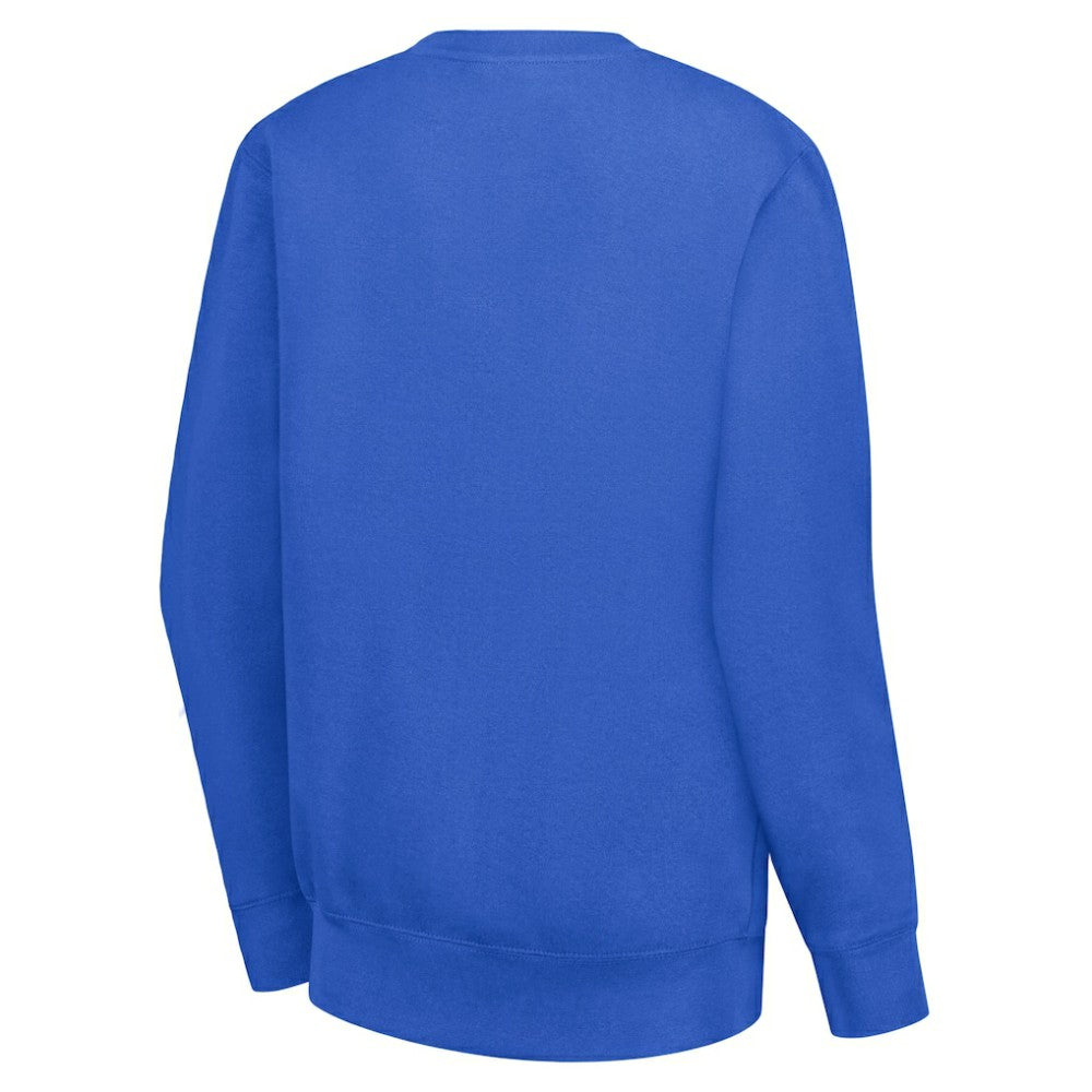New York Rangers G-III 4Her by Carl Banks Women's Lots Of Love Team Logo Graphic Pullover Sweatshirt - Blue | NHL Lifestyle