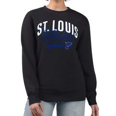 St. Louis Blues G-III 4Her by Carl Banks Women's Filigree Team Graphic Fleece Pullover Sweatshirt - Black | NHL on sale