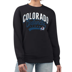 Colorado Avalanche G-III 4Her by Carl Banks Women's Filigree Team Graphic Fleece Pullover Sweatshirt - Black | NHL discount