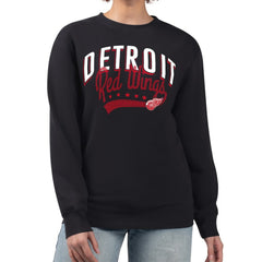 Detroit Red Wings G-III 4Her by Carl Banks Women's Filigree Team Graphic Fleece Pullover Sweatshirt - Black | NHL near me