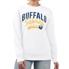 Buffalo Sabres G-III 4Her by Carl Banks Women's Filigree Team Graphic Fleece Pullover Sweatshirt - White | NHL near me