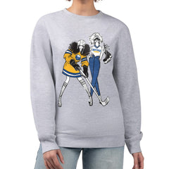 Buffalo Sabres G-III 4Her by Carl Banks Women's Hockey Girls Team Graphic Fleece Pullover Sweatshirt - Heather Gray | NHL Clearance