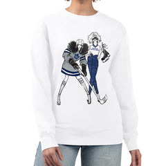 Toronto Maple Leafs G-III 4Her by Carl Banks Women's Hockey Girls Team Graphic Fleece Pullover Sweatshirt - White | NHL sale
