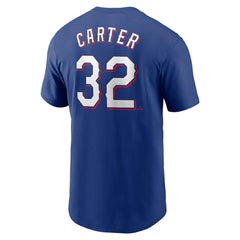 Evan Carter Texas Rangers Nike Fuse Name & Number T-Shirt Online