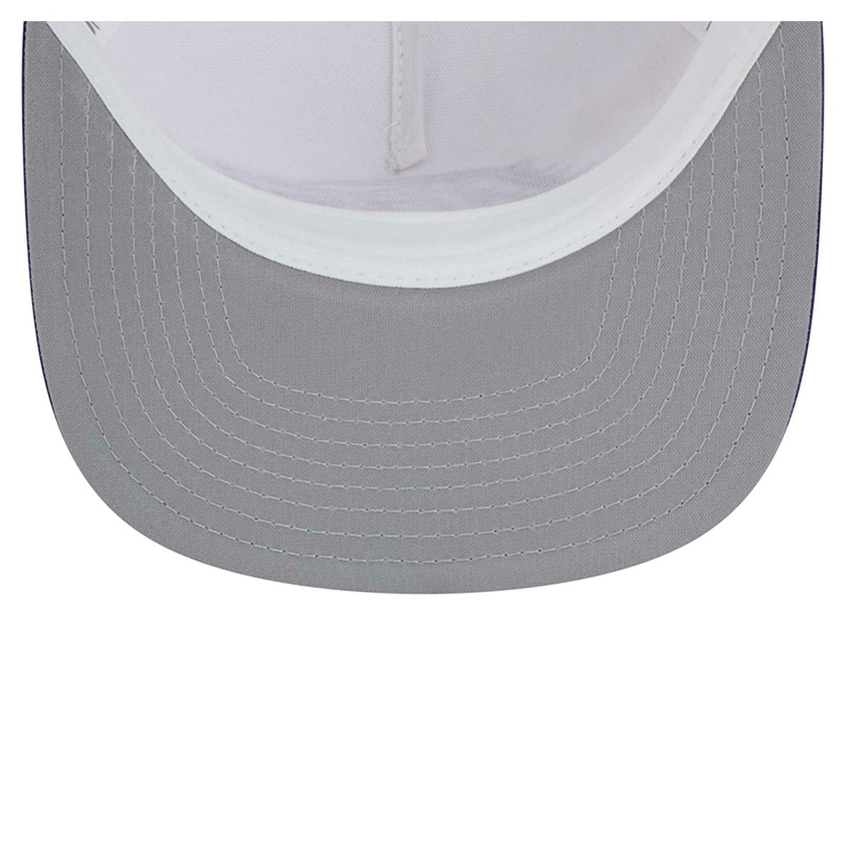 New Era Los Angeles Lakers Dip-Dye 9FIFTY A-Frame Trucker Snapback Hat White/Purple