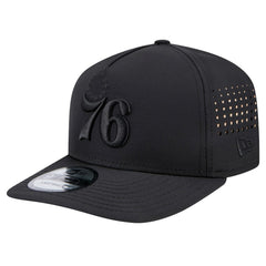 New Era Philadelphia 76ers Vented 9FIFTY A-Frame Snapback Hat Black