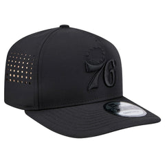New Era Philadelphia 76ers Vented 9FIFTY A-Frame Snapback Hat Black