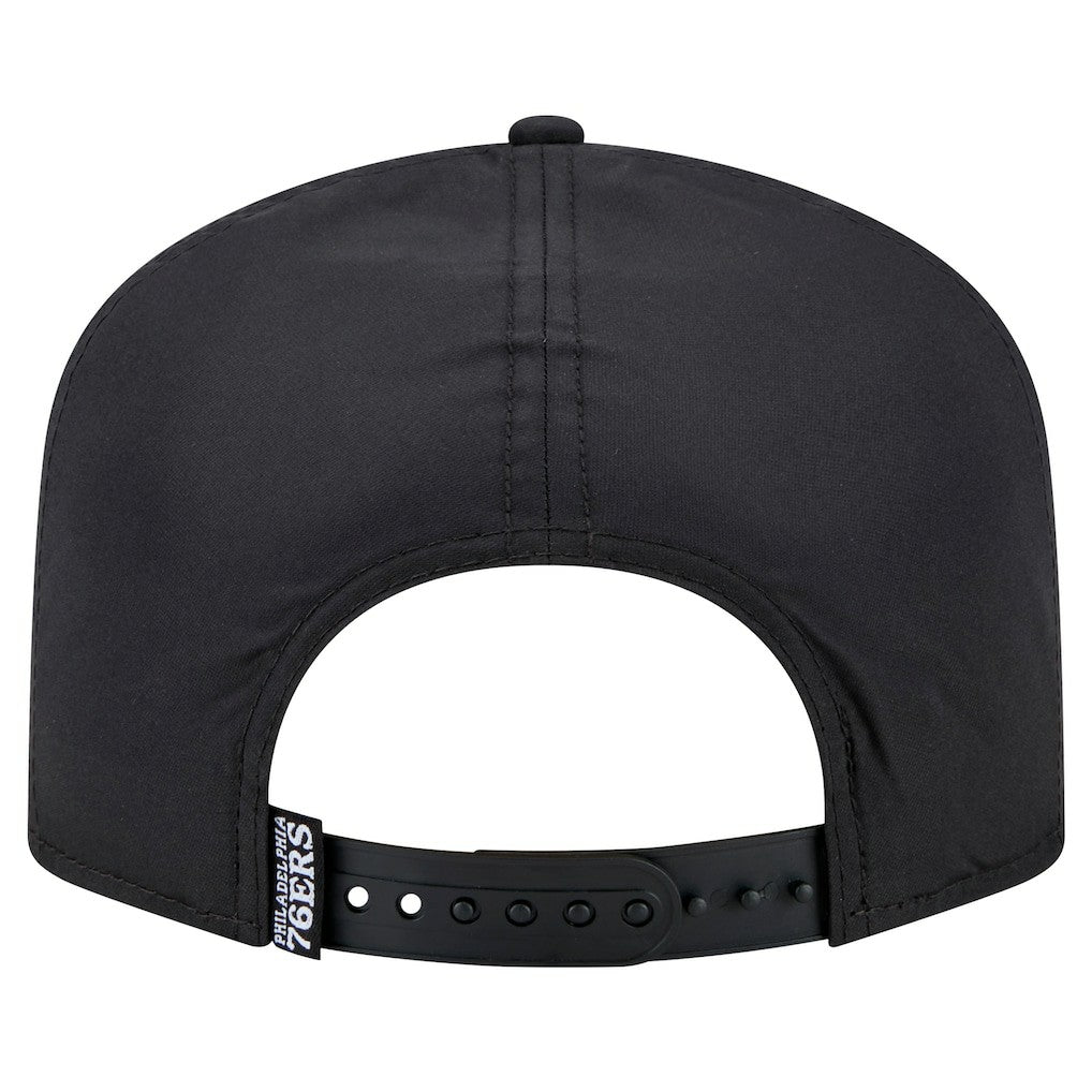New Era Philadelphia 76ers Vented 9FIFTY A-Frame Snapback Hat Black