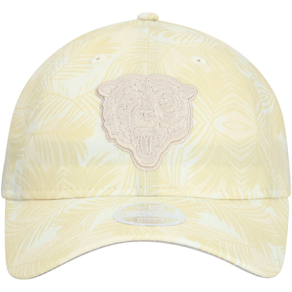 Chicago Bears New Era Women's Frond 9TWENTY Adjustable Hat - Cream - NFL