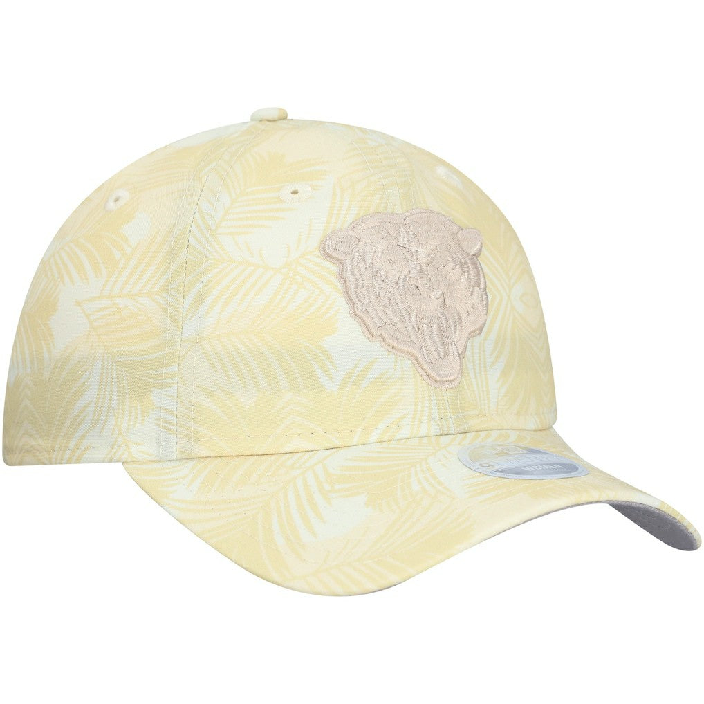 Chicago Bears New Era Women's Frond 9TWENTY Adjustable Hat - Cream - NFL