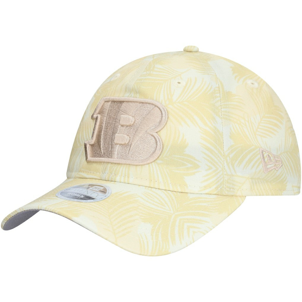 Cincinnati Bengals New Era Women's Frond 9TWENTY Adjustable Hat - Cream - NFL