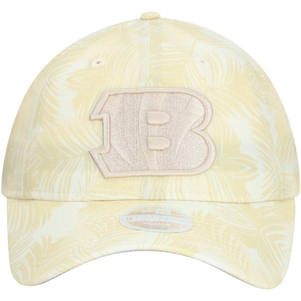 Cincinnati Bengals New Era Women's Frond 9TWENTY Adjustable Hat - Cream - NFL