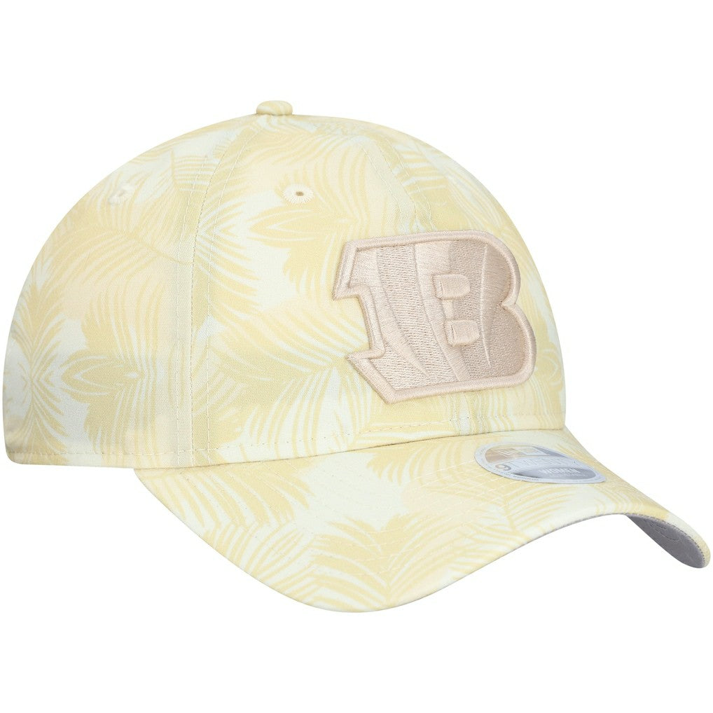 Cincinnati Bengals New Era Women's Frond 9TWENTY Adjustable Hat - Cream - NFL