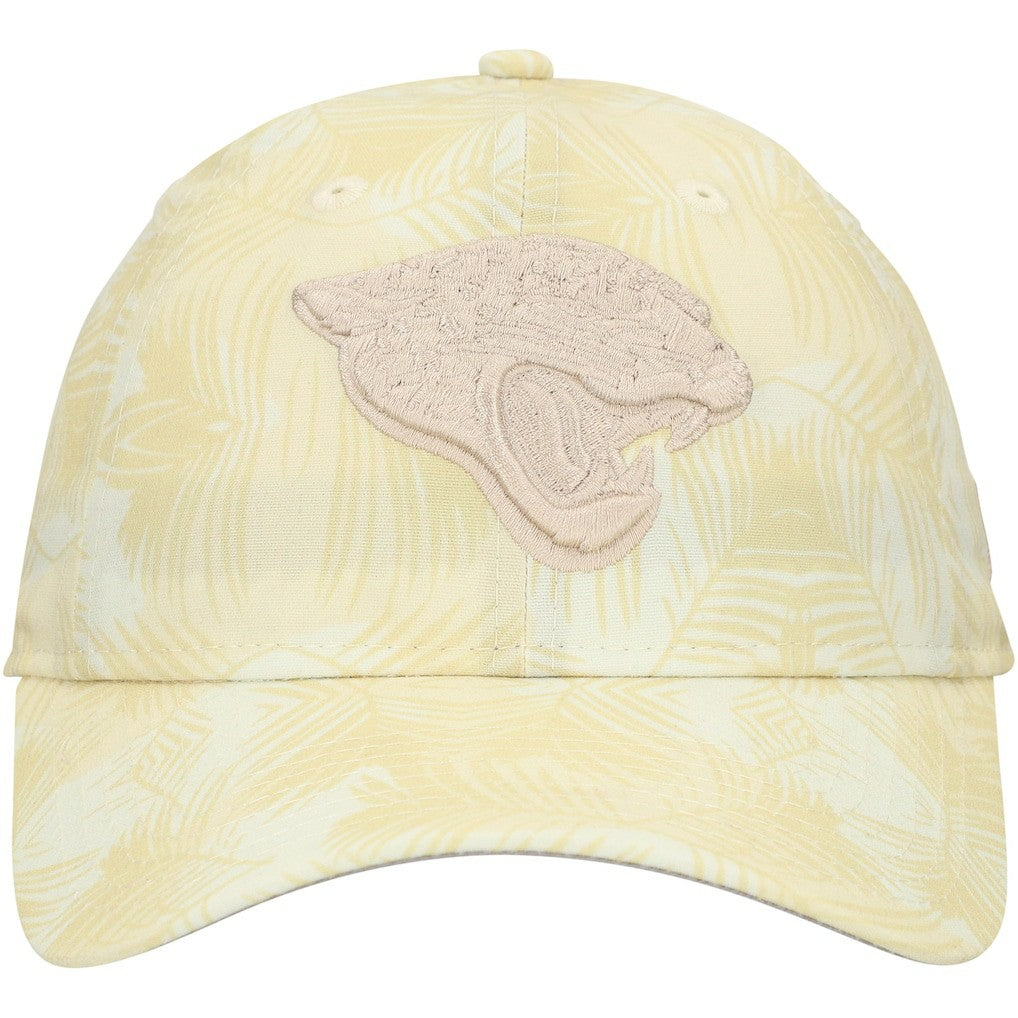 Jacksonville Jaguars New Era Women's Frond 9TWENTY Adjustable Hat - Cream - NFL
