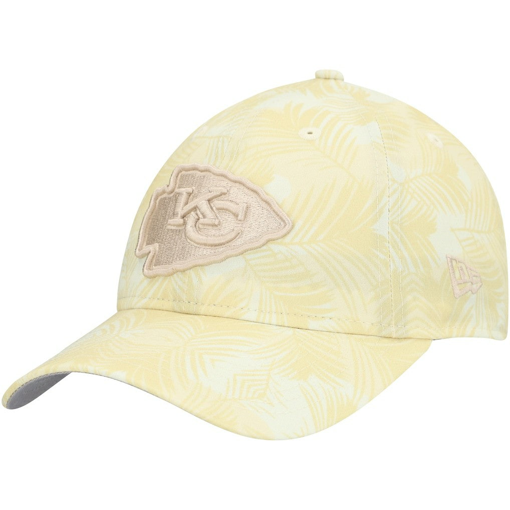 Kansas City Chiefs New Era Women's Frond 9TWENTY Adjustable Hat - Cream - NFL