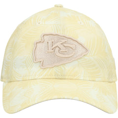 Kansas City Chiefs New Era Women's Frond 9TWENTY Adjustable Hat - Cream - NFL