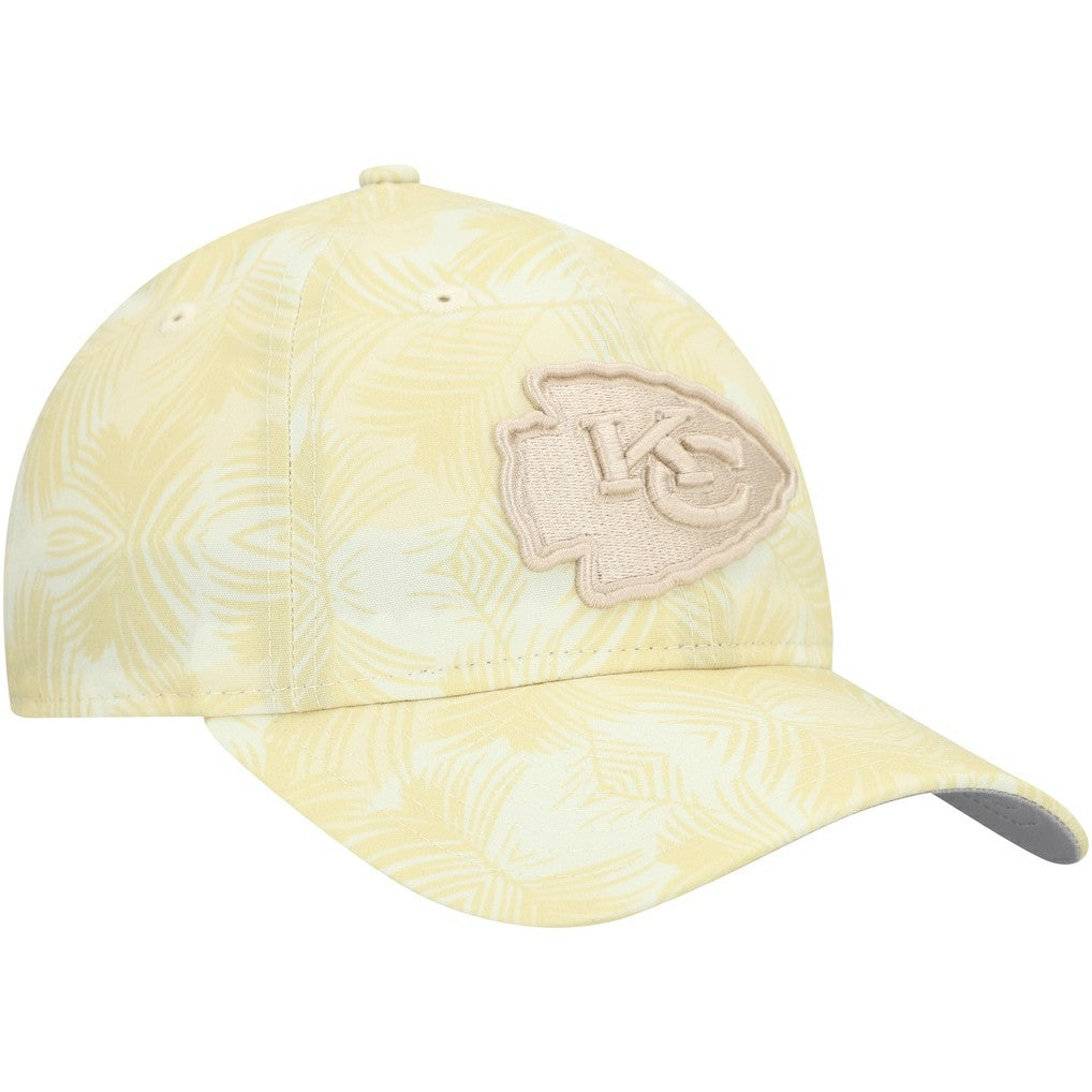 Kansas City Chiefs New Era Women's Frond 9TWENTY Adjustable Hat - Cream - NFL