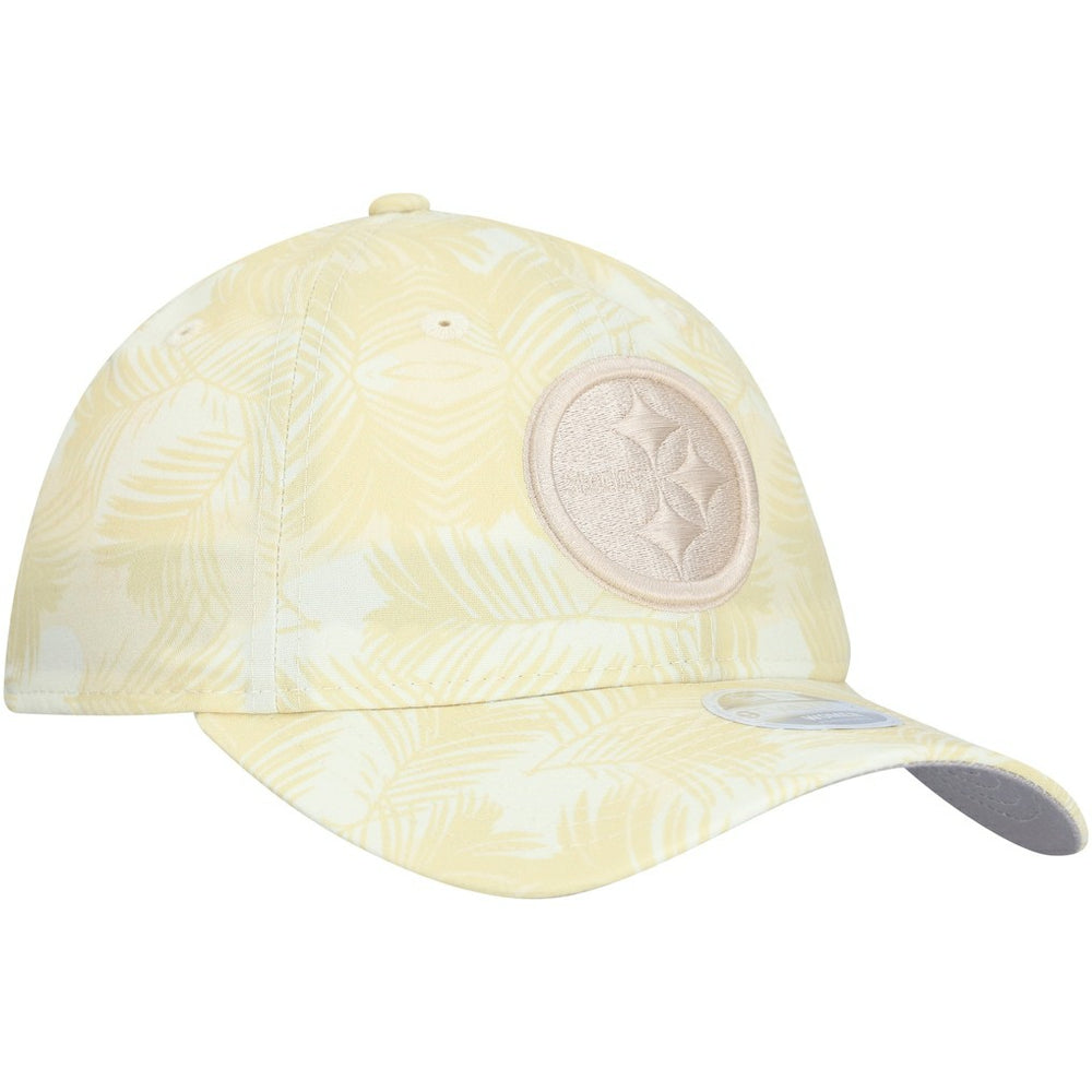 Pittsburgh Steelers New Era Women's Frond 9TWENTY Adjustable Hat - Cream - NFL