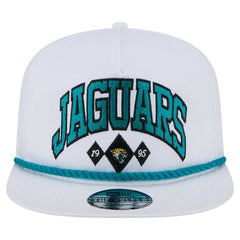 Jacksonville Jaguars New Era Diamond Golfer Snapback Hat - White - NFL