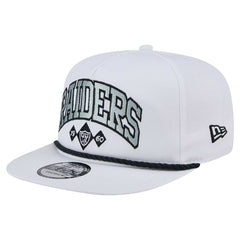 Las Vegas Raiders New Era Diamond Golfer Snapback Hat - White - NFL