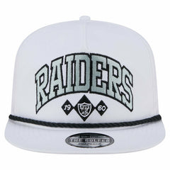 Las Vegas Raiders New Era Diamond Golfer Snapback Hat - White - NFL