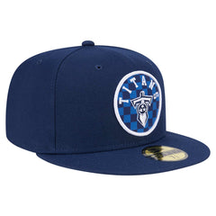 Tennessee Titans New Era Checkered 59FIFTY Fitted Hat - Navy - NFL