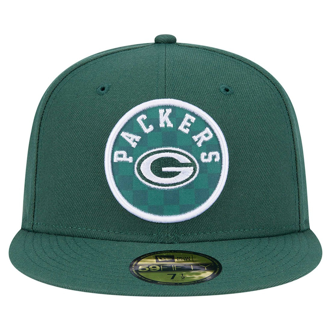 Green Bay Packers New Era Checkered 59FIFTY Fitted Hat - Green - NFL
