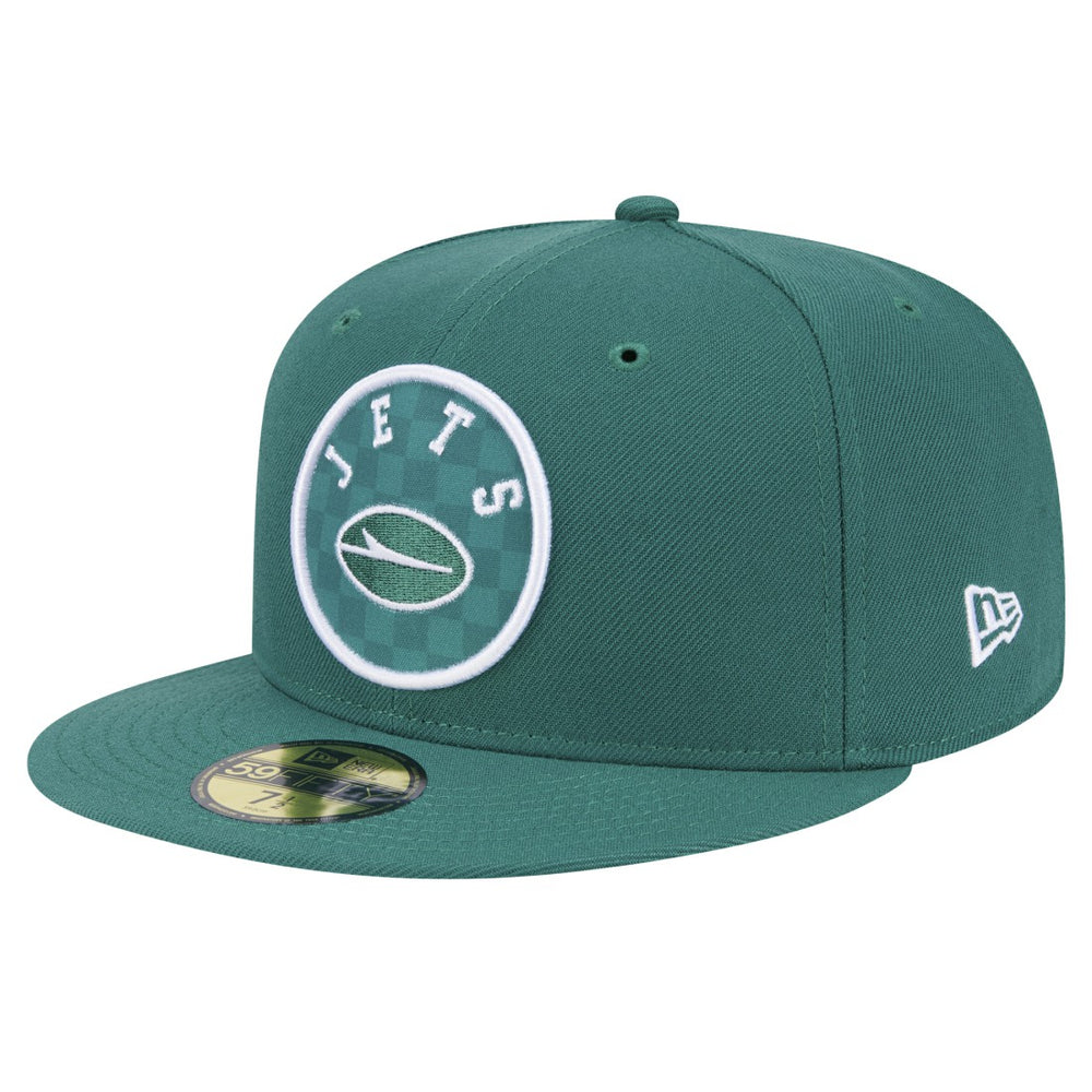 New York Jets New Era Checkered 59FIFTY Fitted Hat - Green - NFL