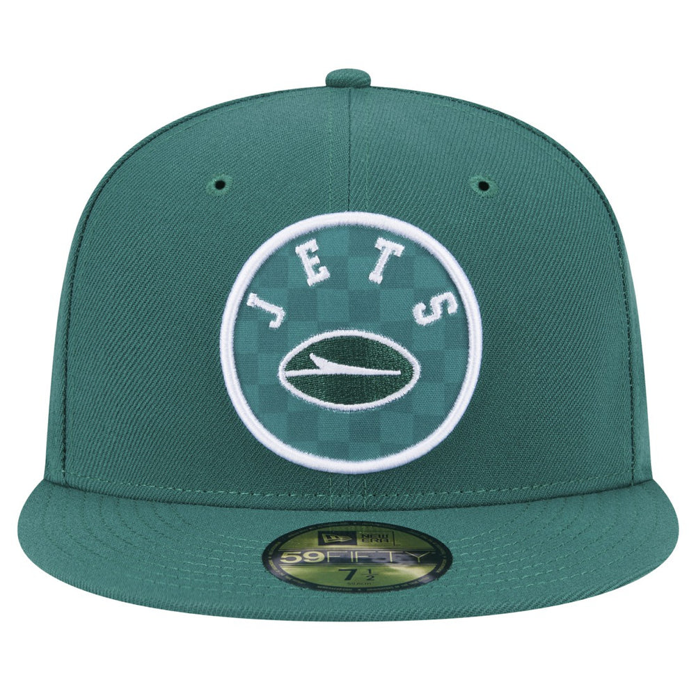 New York Jets New Era Checkered 59FIFTY Fitted Hat - Green - NFL