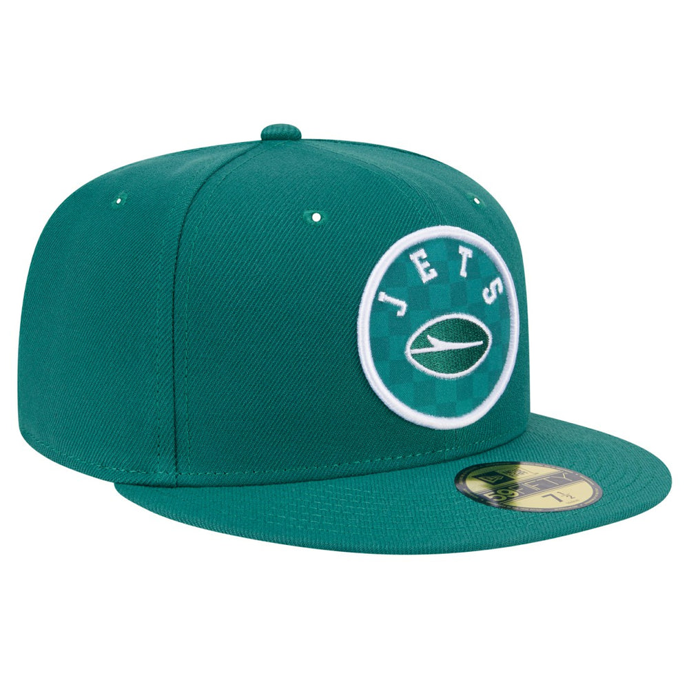 New York Jets New Era Checkered 59FIFTY Fitted Hat - Green - NFL