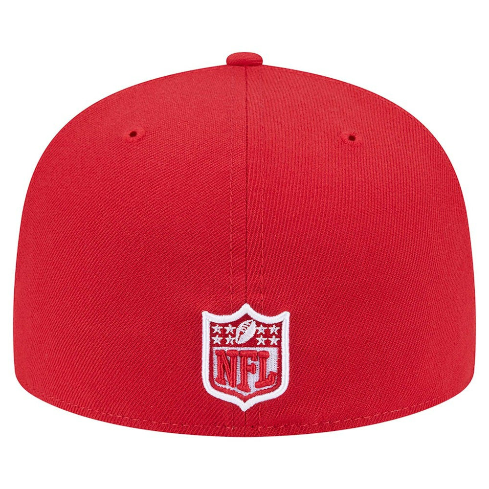 San Francisco 49ers New Era Checkered 59FIFTY Fitted Hat - Scarlet - NFL