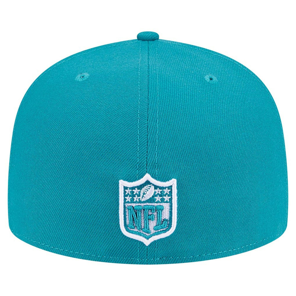 Miami Dolphins New Era Checkered 59FIFTY Fitted Hat - Aqua - NFL