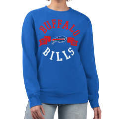 Buffalo Bills G-III 4Her by Carl Banks Women's Large Team Graphic Fleece Pullover Sweatshirt - Royal - NFL